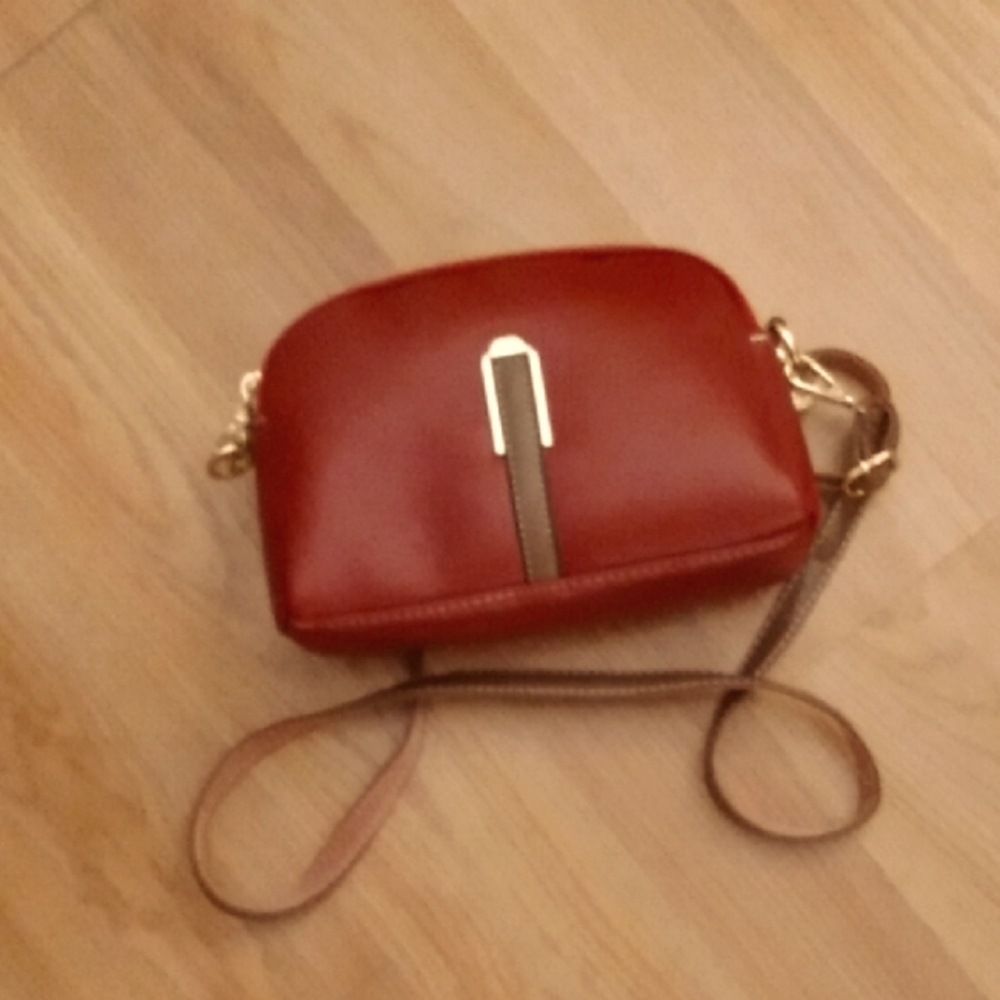 Not For Sale....Elegant Red Leather Crossbody Bag
